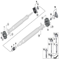 Front Drive Shaft Flex Joint 26117546426 Compatible With BMW 5 Series F10 & 6 Convertible F12 & 6 Coupe F13 & 7 Series F01, F02, F03, F04