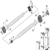 Driveshaft Flex Disc Joint  26117610061 Compatible With BMW 3 Series E90 F30, F80 & 5 Series F10 &  7 Series F01, F02, F03, F04 X1 E84 & Z4 Roadster E89