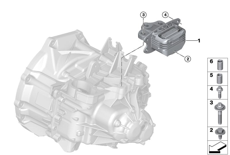 Engine Transmission Motor Mount 22316853453 22316853445 22316853449 Compatible With BMW 2 Gran Coupe F44 & X1 F48 &  MINI F56
