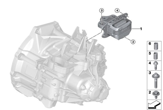 Engine Transmission Motor Mount 22316853453 22316853445 22316853449 Compatible With BMW 2 Gran Coupe F44 & X1 F48 &  MINI F56