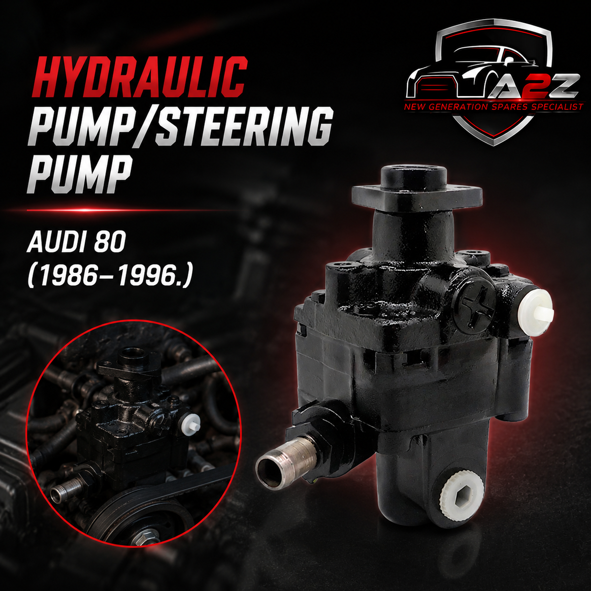 Hydraulic Pump/Steering Pump 050145155A 054145165A 026145159J 050145155AX Compatible With AUDI 80