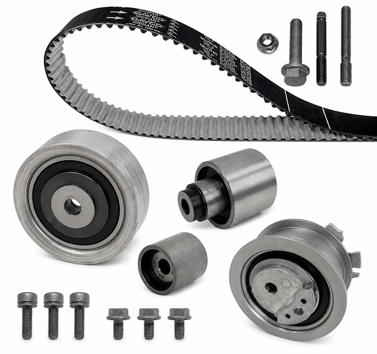 Timing Belt Kit KTB788 03L198119B 03L198119C 03L198119D Compatible With AUDI A4 B8 (8K2) | A4 / S4 A6 C7 (4G2, 4GC) | A6 / S6 & SKODA FABIA II (542) OCTAVIA II (1Z3) | LAURA & VW JETTA IV (162, 163, AV3, AV2) (DAYCO)