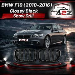 Glossy Black Show Grill Compatible With BMW 5 SERIES (F10) (2010-2016) Tag No.11