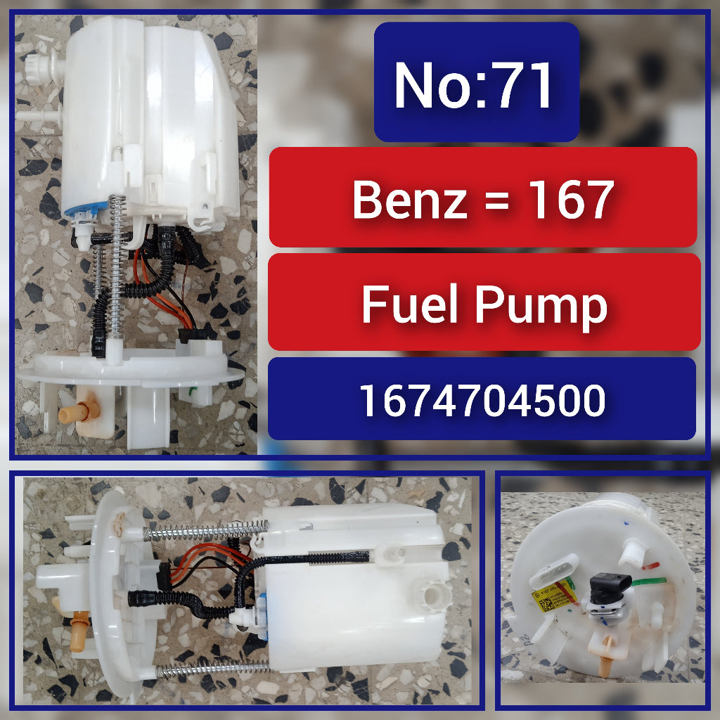 Fuel Pump 1674704500 Compatible With MERCEDES-BENZ GLE (V167) & GLE Coupe (C167) & GLS (X167) Tag No.71