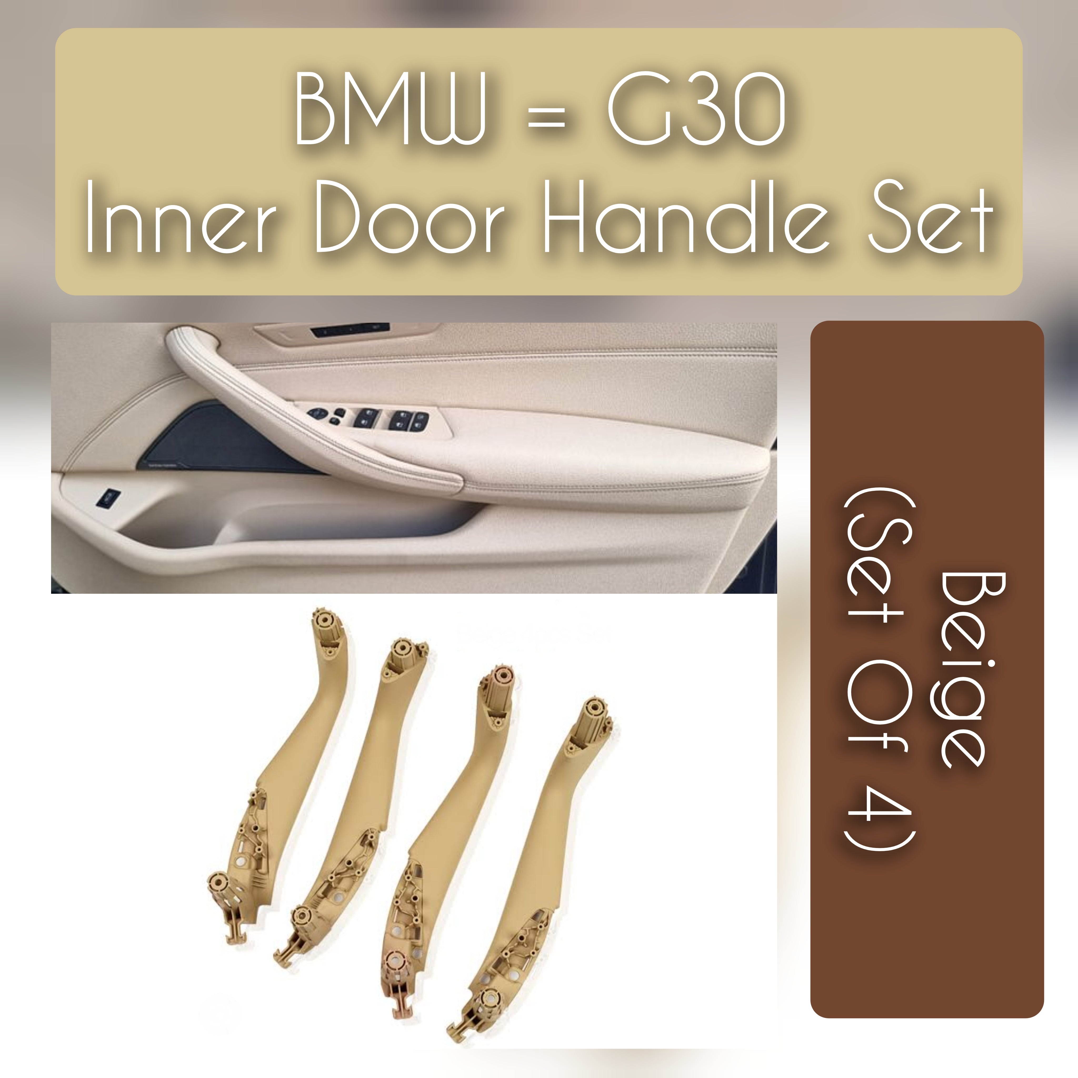 The interior door handle set for your BMW 5 Series G30 has a sleek and stylish design and is crafted with a comfortable touch for an optimal interior experience. 