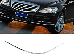 Front  Bumper Chrome Left 2218850121 & Right 2218850221 Compatible With MERCEDES BENZ S-CLASS W221 2009-2013