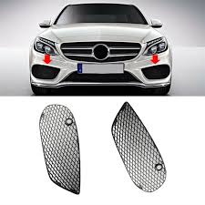 Outer Grille Fog Lamp Cover Compatible With MERCEDES-BENZ C-CLASS W205 2015-2018 Fog Lamp Cover Left 2058852523 & Right 2058852623 A2058852523 Tag-FC-272