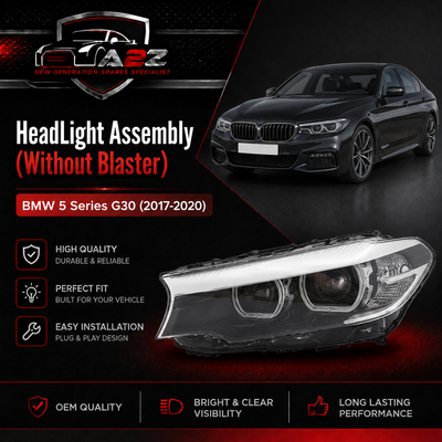 Complete Headlight Assy Left 63117214959 & Right 63117214960 (Without Blaster) Compatible With BMW 5 Series G30 (2017-2020) Tag No.64