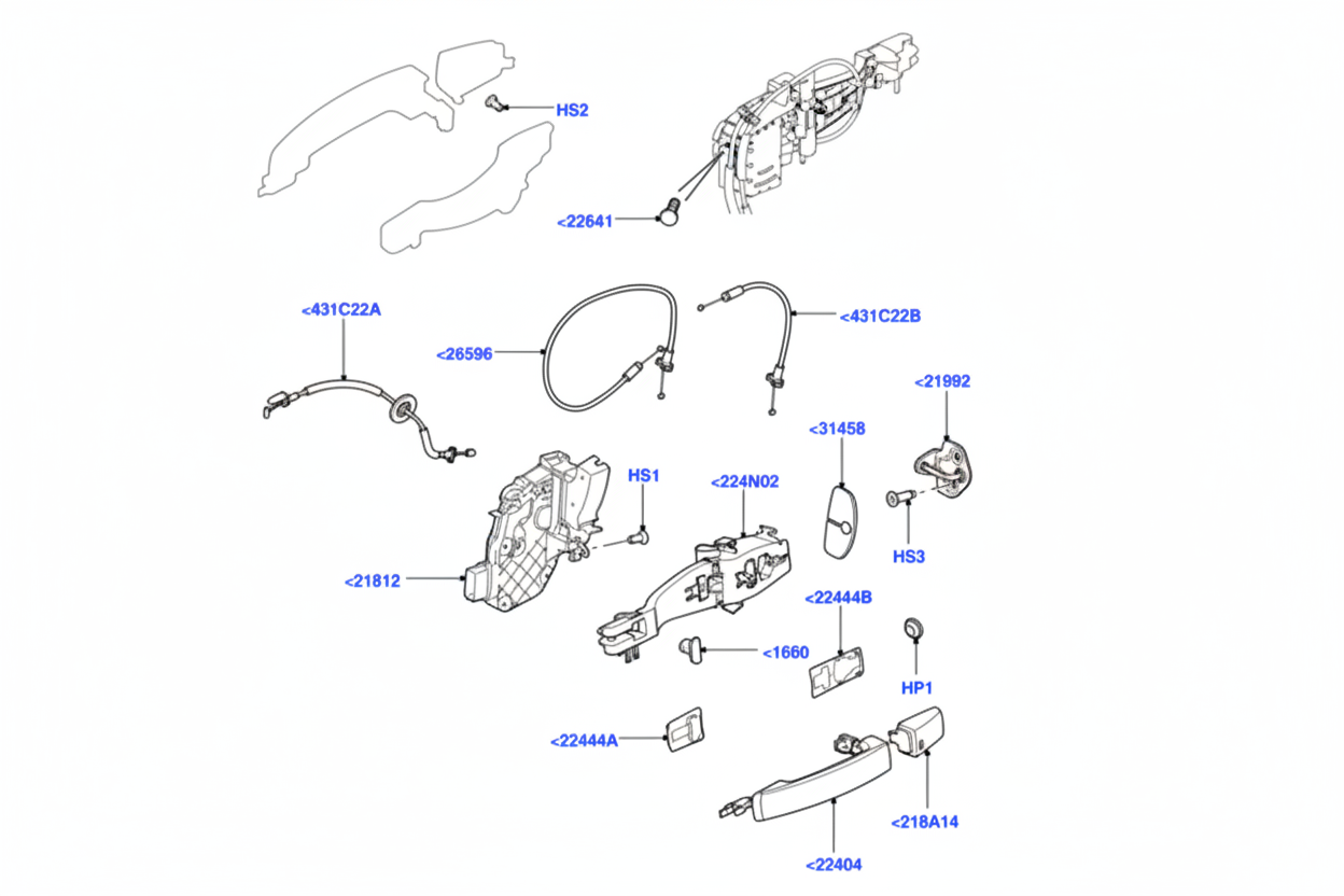Front Right Door Lock Actuator Latch LR011275 FQJ000204 FQJ000203 FQJ000205 LR072413 LR003436 LR091524 Compatible With LAND ROVER DISCOVERY IV (L319) | LR4 & FREELANDER 2 (L359) | LR2 & RANGE ROVER EVOQUE (L538) & RANGE ROVER SPORT I (L320)