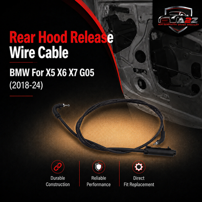 Rear Hood Release Wire Cable 51237418203 Compatible With BMW For X5 X6 X7 G05 (2018-24)