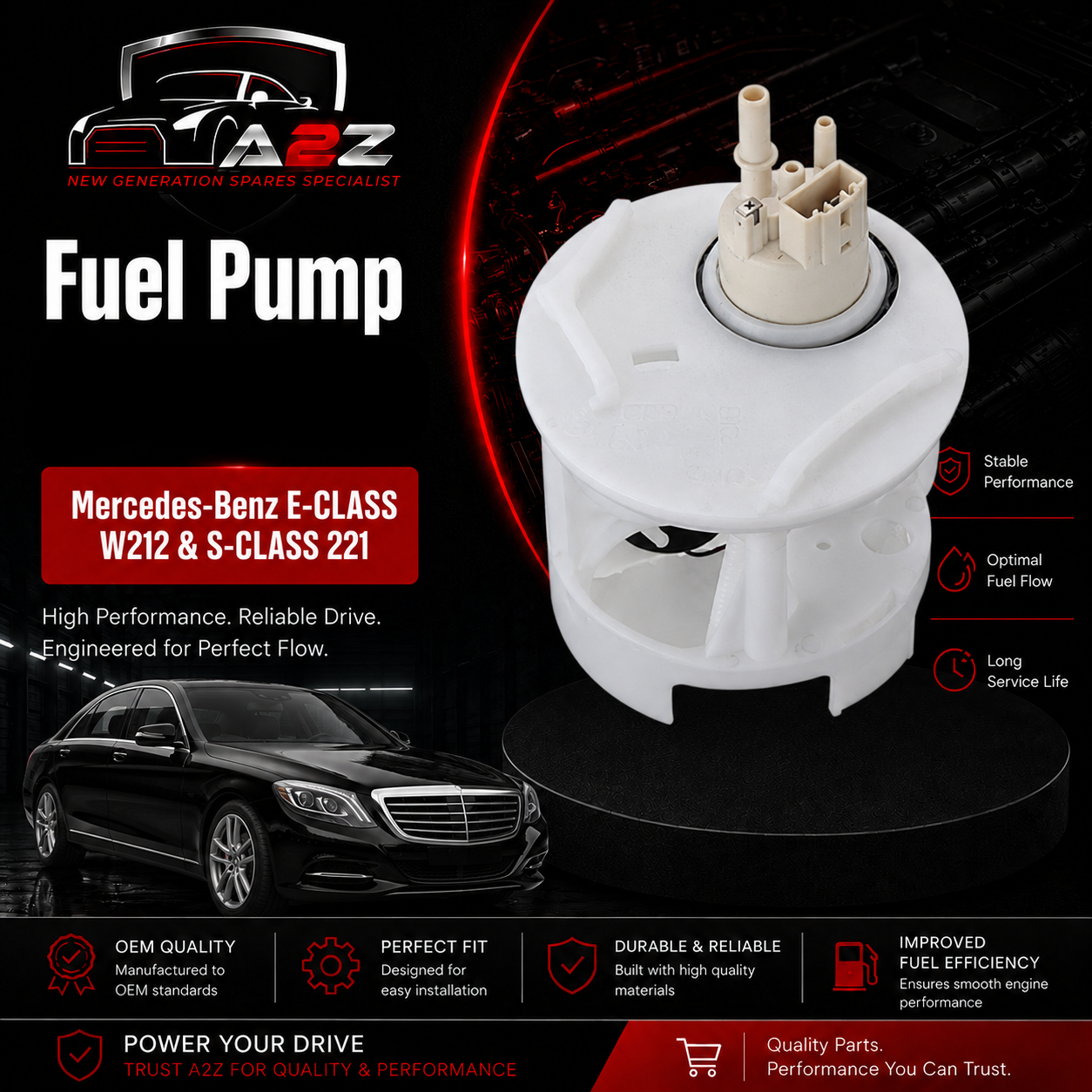 Fuel Pump  2214704594 A2214704594 For Mercedes-Benz E-CLASS W212 & S-CLASS 221 Tag No.63