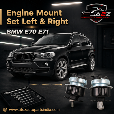 Engine Mount Set Left 22116793016 & Right 22116795417 Compatible With BMW E70 E71