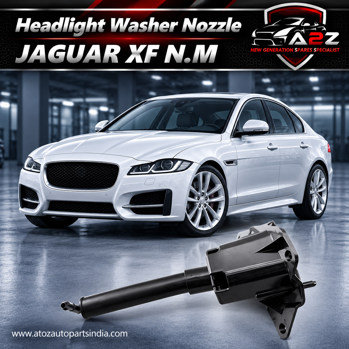 Headlight Washer Nozzle Right T4N8133 Compatible With JAGUAR XF N.M