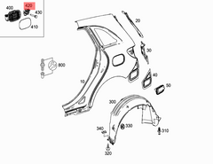 Fuel Door Lock Flap Actuator 0008207703 Compatible With MERCEDES-BENZ A-CLASS 176 & B-CLASS W246 &  C-CLASS W205 & E-CLASS W213 & S-CLASS W222 & GL-CLASS W166