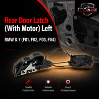 Rear Door Latch (With Motor) Left 51225A36E15 & 51227185687 Compatible With BMW & 7 (F01, F02, F03, F04)