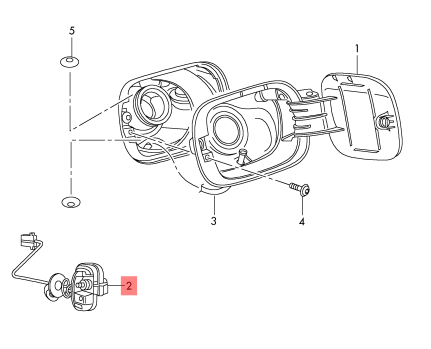 Fuel Door Lock Flap Actuator 3T0810773  Compatible With 3T-SKODA SUPERB II 3T4 2008