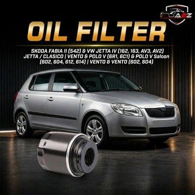 Oil Filter H314W & 03C115561D & H314W01 & OC593/3 03C115561H Compatible With SKODA FABIA II (542) & VW JETTA IV (162, 163, AV3, AV2) | JETTA / CLASICO | VENTO & POLO V (6R1, 6C1) & POLO V Saloon (602, 604, 612, 614) | VENTO & VENTO (602, 604) Tag : 137