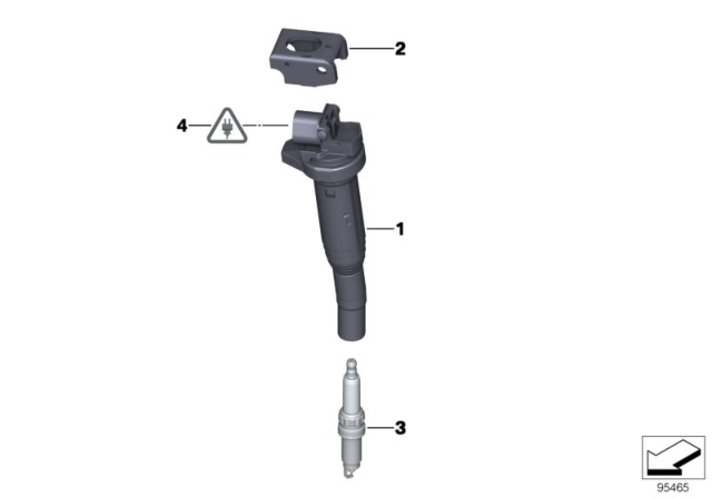 Ignition Coil 12138616153  For BMW 5 Series F10 E60 & 3 Series F30 E90, 7 Series F01 F02,X1 E84, X3 F25, X5 E70,X5 F15 Tag-I-09
