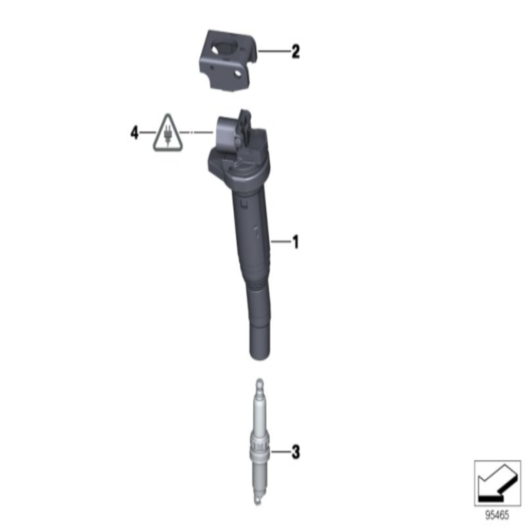 Ignition Coil 12138616153 12137594596 12138611236 For BMW 5 Series F10 E60 & 3 Series F30 E90, 7 Series F01 F02,X1 E84, X3 F25, X5 E70,X5 F15 Tag-I-09