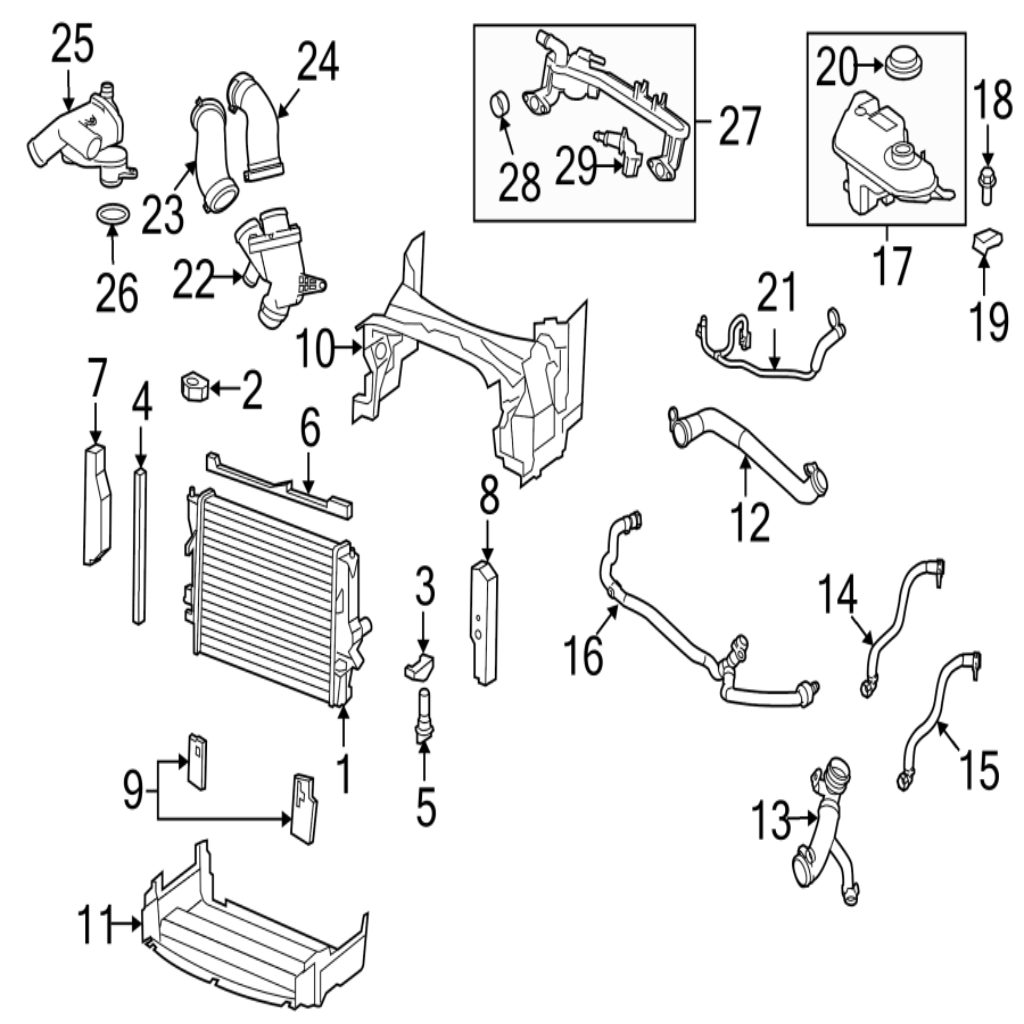 Coolant Bottle C2Z22872 C2Z11292 C2Z15579 C2Z29118 C2Z11292 Compitable with  JAGUAR XF I X250 Tag-B-15