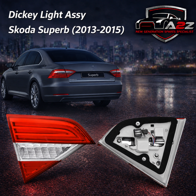 Dickey Light Assy Set Left 3T5945093A & Right 3T5945094A Compatible With Skoda Superb (2013-2015) Tag No.167