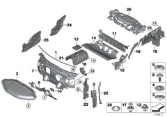 Sound Insulating Engine Hood 51487375087 Compatible With BMW For 1 Series F52 (2017)