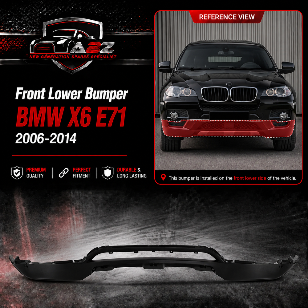 Front Lower Bumper 51117172270 Compatible With BMW  X6 E71 2006-2014 Tag No.498