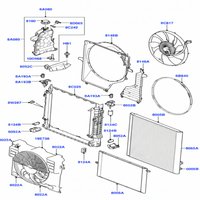 Coolant Bottle LR023077  AH428A080BC LR010966 For LAND ROVER RANGE ROVER III (L322)  Tag-B-81