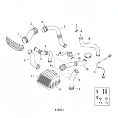 Air Filter Resonator Bracket 13718620476 Compatible With BMW G30 G38