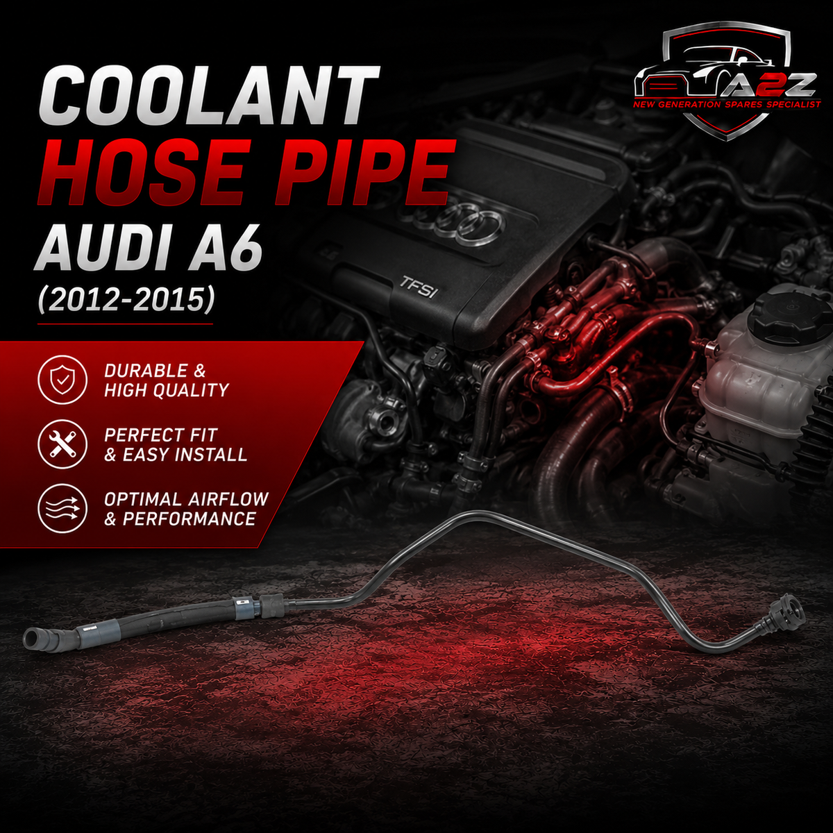 Coolant Hose Pipe 4G0121081AH Compatible With Audi A6 S6 A6L A7 Sportback (4GA Tag No.650