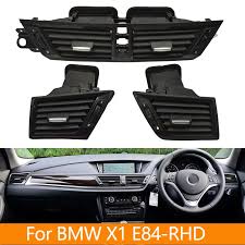 Black Ac Vent Grille Assembly Center & Left & Right Compatible With BMW X1 E84