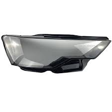 Car Front Headlight Transparent Lamp Sade Glass Headlight Lens Cover Compatible For AUDI A6 C8 2019-2022