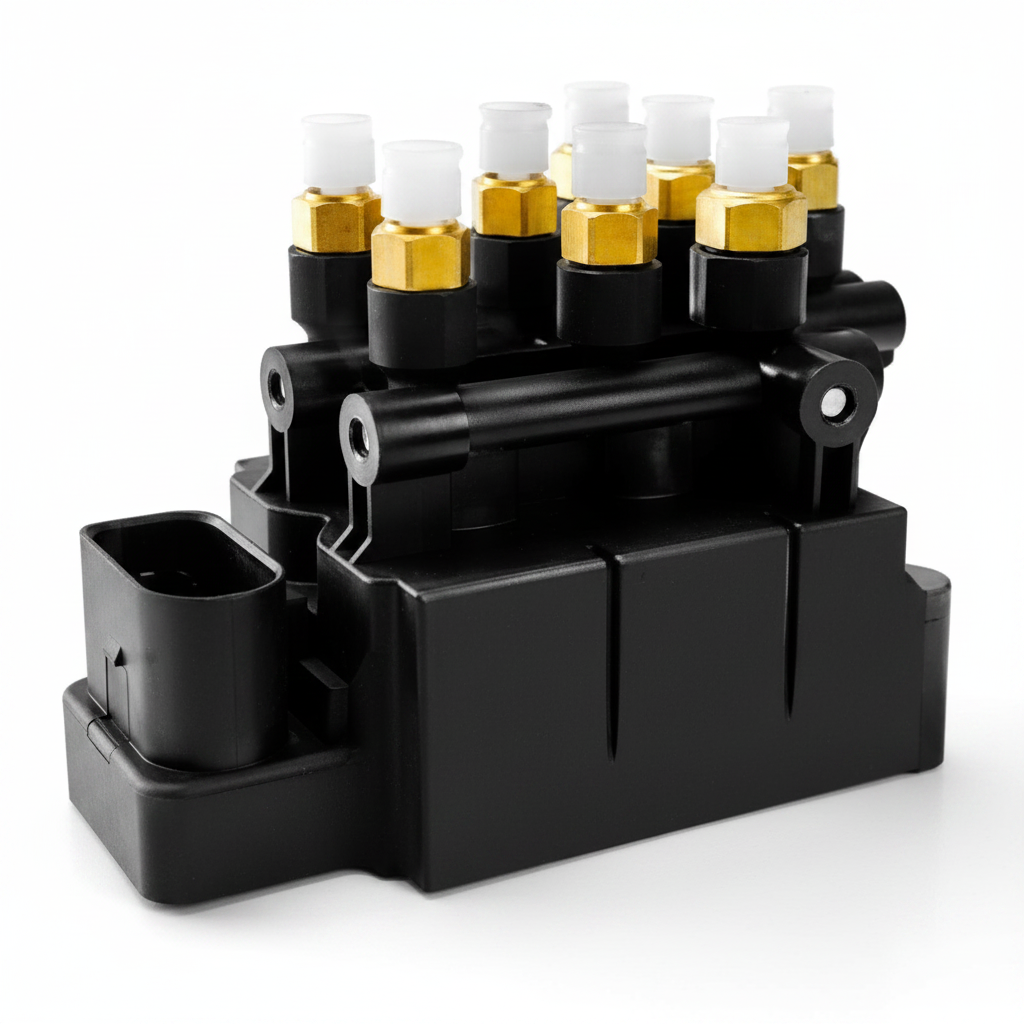 Air Suspension Solenoid Valve Block 4M0616013A 4M0616013B Compatible With AUDI Q7 T-3 4MB, 4MG