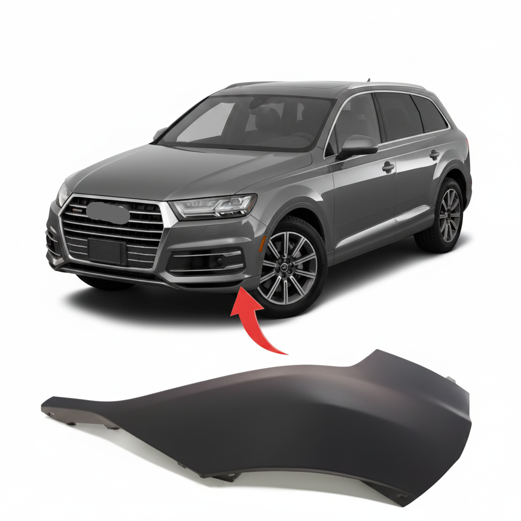 Front Bumper Spoiler Left 4M0807061  & Right 4M0807062   Compatible With AUDI Q7  2015-2020 Tag-BG-152