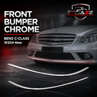 Front Bumper Chrome Left 2048853721 & Right 2048853821 Compatible With MERCEDES-BENZ C-CLASS W204 New Tag No.114