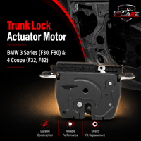 Trunk Lock Actuator Motor 51247191212 Compatible With BMW 3 Series (F30, F80) & 4 Coupe (F32, F82) & 5 Series (F10) & 6 Gran Coupe (F06) (2012-15)
