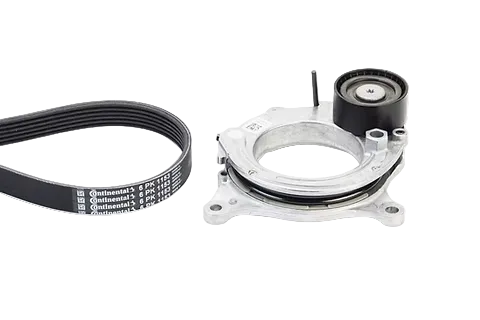 Multi Rib Belt Kit 6PK1153K5 Compatible With BMW 5 (G30, F90), 6 Gran Turismo (G32), 7 (G11, G12), 8 Gran Coupe (G16, F93), X4 (G02, F98), X5 (G05, F95), X5 Van (G05), X7 (G07) (CONTINENTAL)