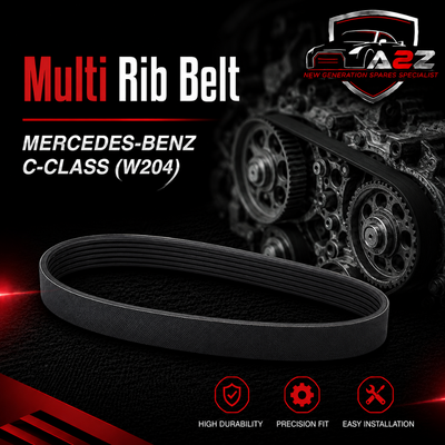 Multi Rib Belt 7PK2418 A009936796 0009936796 0139977492 2712060019 Compatible With MERCEDES-BENZ C-CLASS (W204) (CONTINENTAL)