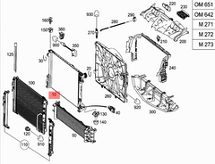 Engine Radiator 0995002703 0995006203 A0995002703 A0995006203 Compatible with MERCEDES-BENZ C-CLASS (W204) & CLS (C218) & E-CLASS (W212) & SLK (R172)