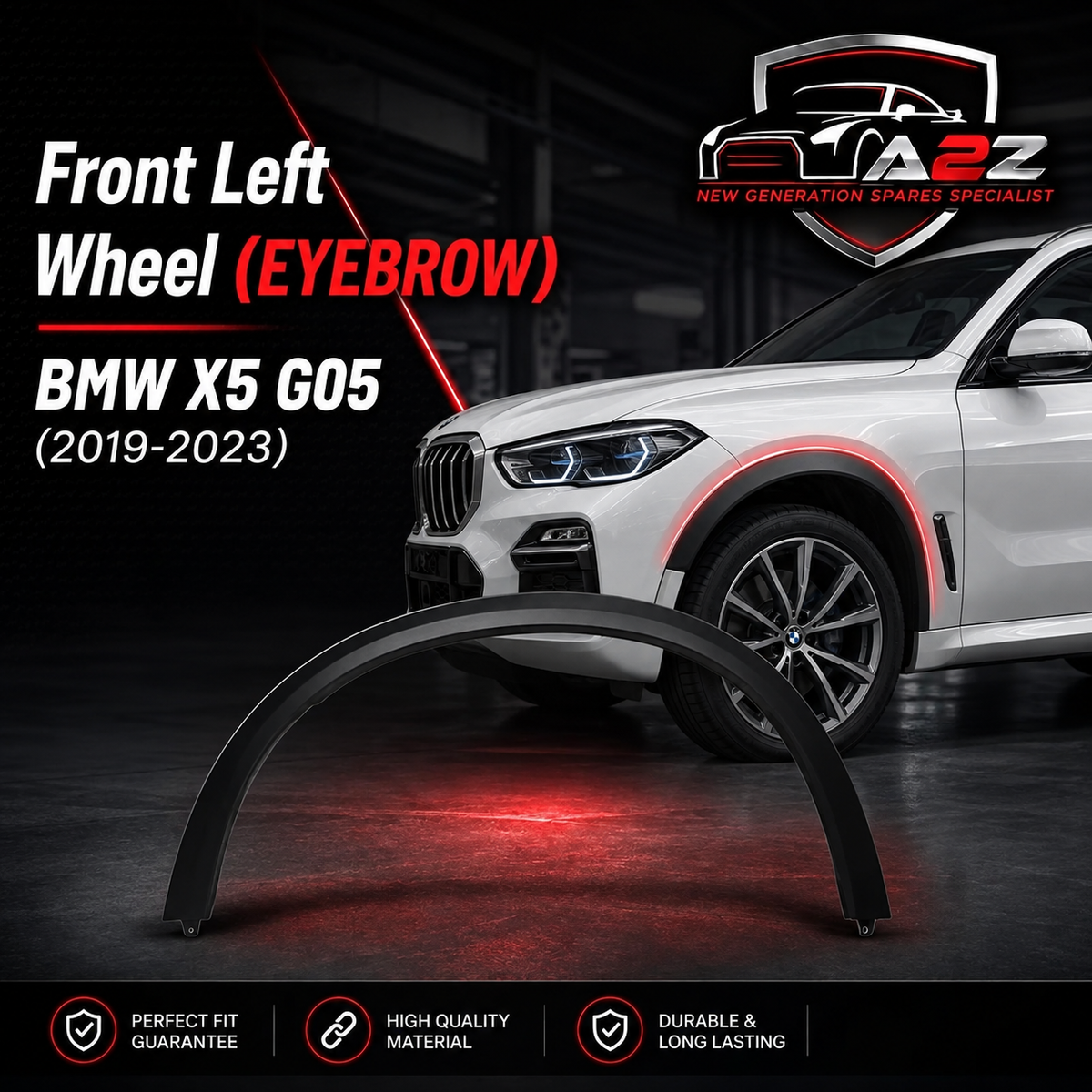 Front Left Wheel Eyebrow 51778099933 Compatible With BMW X5 G05 (2019-23) Tag NO.247