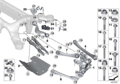 Left Lower Arm Guard 33306876963 Compatible With BMW For 5 Series G38 (2018-25)