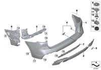 Rear Bumper 51128091999 Compatible With BMW G08 (2018-21)