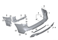 Rear Bumper 51128091999 Compatible With BMW G08 (2018-21)