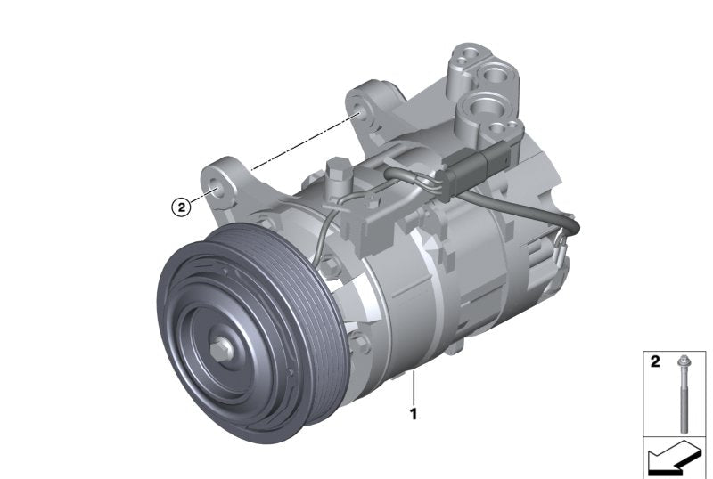 AC Compressor 64526994082 Compatible with BMW X3 (G01, F97, G08)