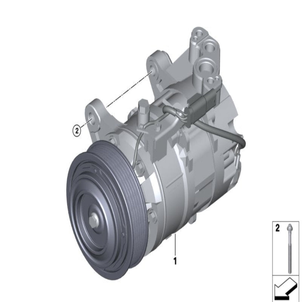 AC Compressor 64526994082 64529299328 64529391396 699408202 7945819-01 Compatible with BMW X3 (G01, F97, G08)