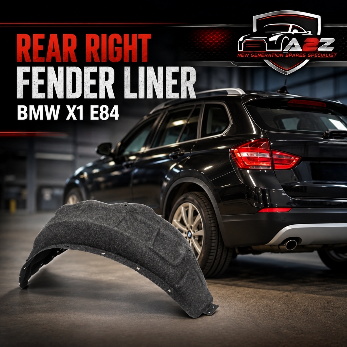Rear Right Fender Liner 51712990088 Compatible With BMW X1 E84 Tag-FE-26