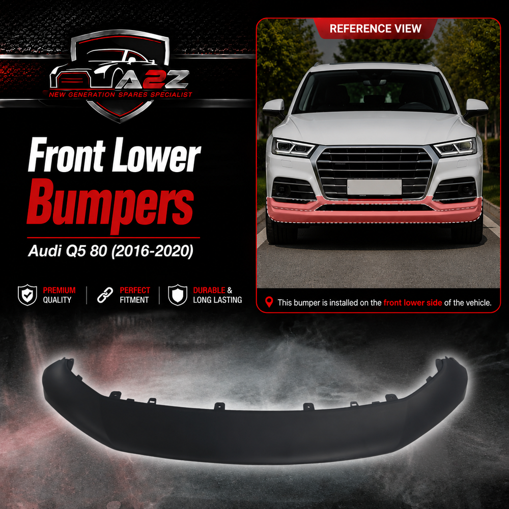 Front Lower Bumper 80D807061B Compatible With Audi Q5 80 (2016-2020) Tag No.100A