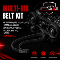 MULTI-RIB BELT KIT 6PK1733K3 Compatible With VW JETTA IV (162, 163, AV3, AV2) | JETTA / CLASICO | VENTO, POLO V Saloon (602, 604, 612, 614) | VENTO (CONTINENTAL)