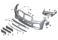 Front Bumper 51118091969 Compatible With BMW G02 (2019-21)