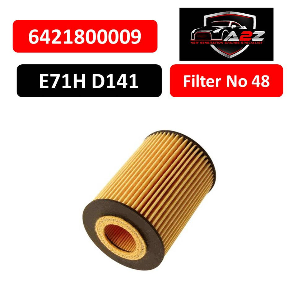 Oil Filter E71HD141 & 6421800009 & OX380D A6421800009 Compatible With MERCEDES-BENZ CLK (C209) & CLS (C219) & E-CLASS (W211)Tag : 48